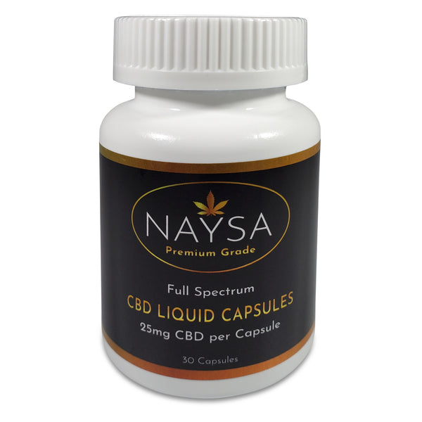 Full Spectrum CBD Liquid Capsules 25mg Naysa