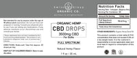 CBD Broad Spectrum Tincture 3500mg Max Strength Peppermint Swiss Group Organic Co.