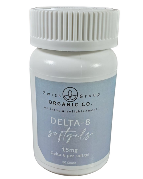 Delta-8 Softgels 15mg Swiss Group Organic Co.